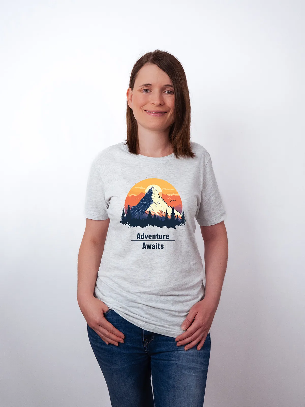 Abenteuer Wartet T-Shirt Ash - Fruehling Kollektion