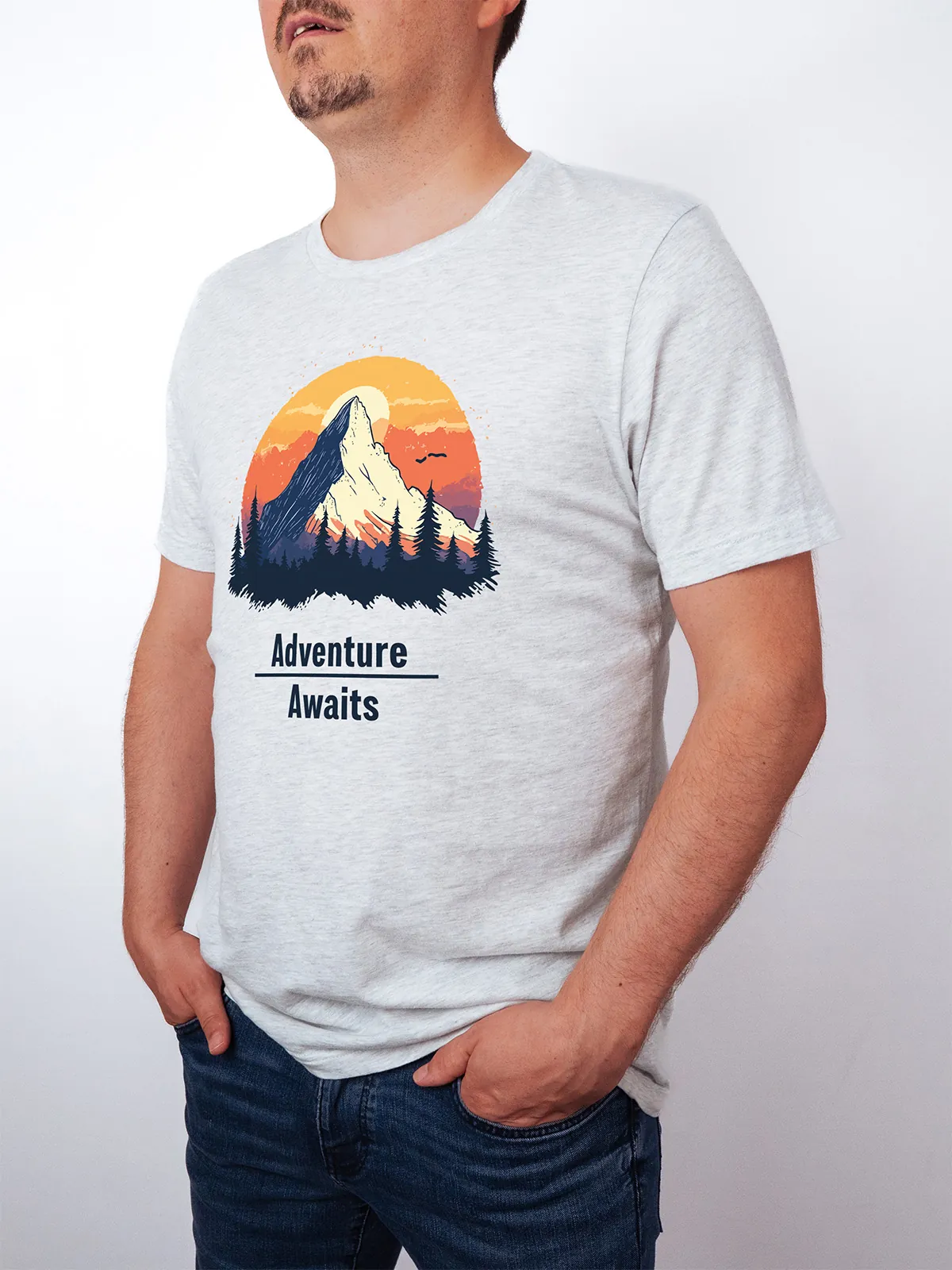 Abenteuer Wartet T-Shirt Ash - Fruehling ShiftOutfit