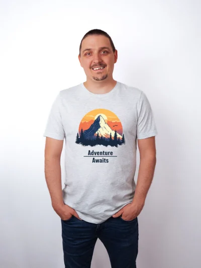 Abenteuer Wartet Ash T-Shirt - Fruehlingsmode