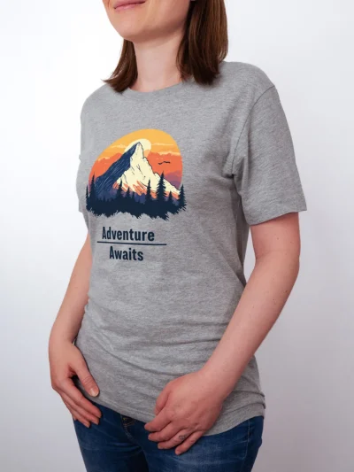 Abenteuer Wartet T-Shirt Athletic Heather - Fruehling Kollektion