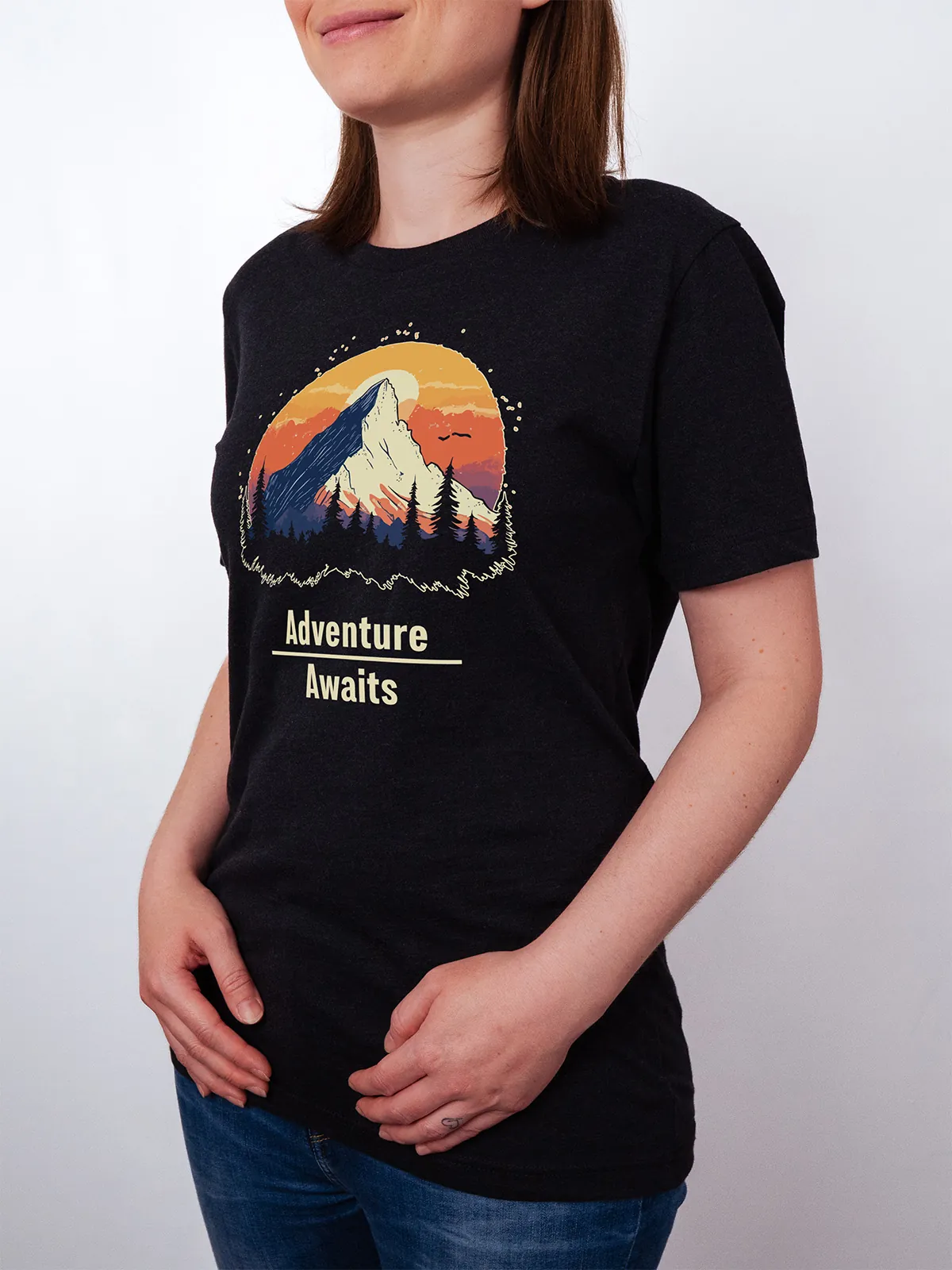 Abenteuer Wartet T-Shirt Black Heather - Neustart