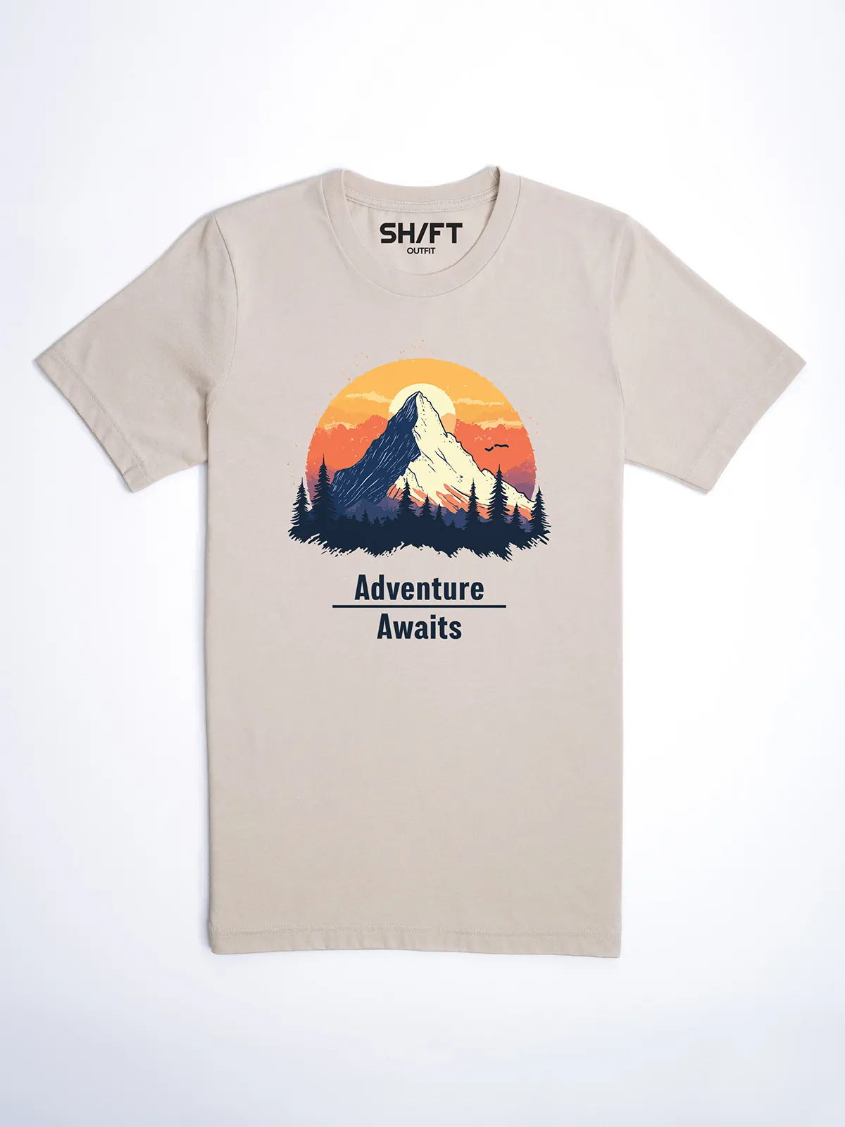 Abenteuer Wartet Heather Dust T-Shirt - Fruehlingsmode