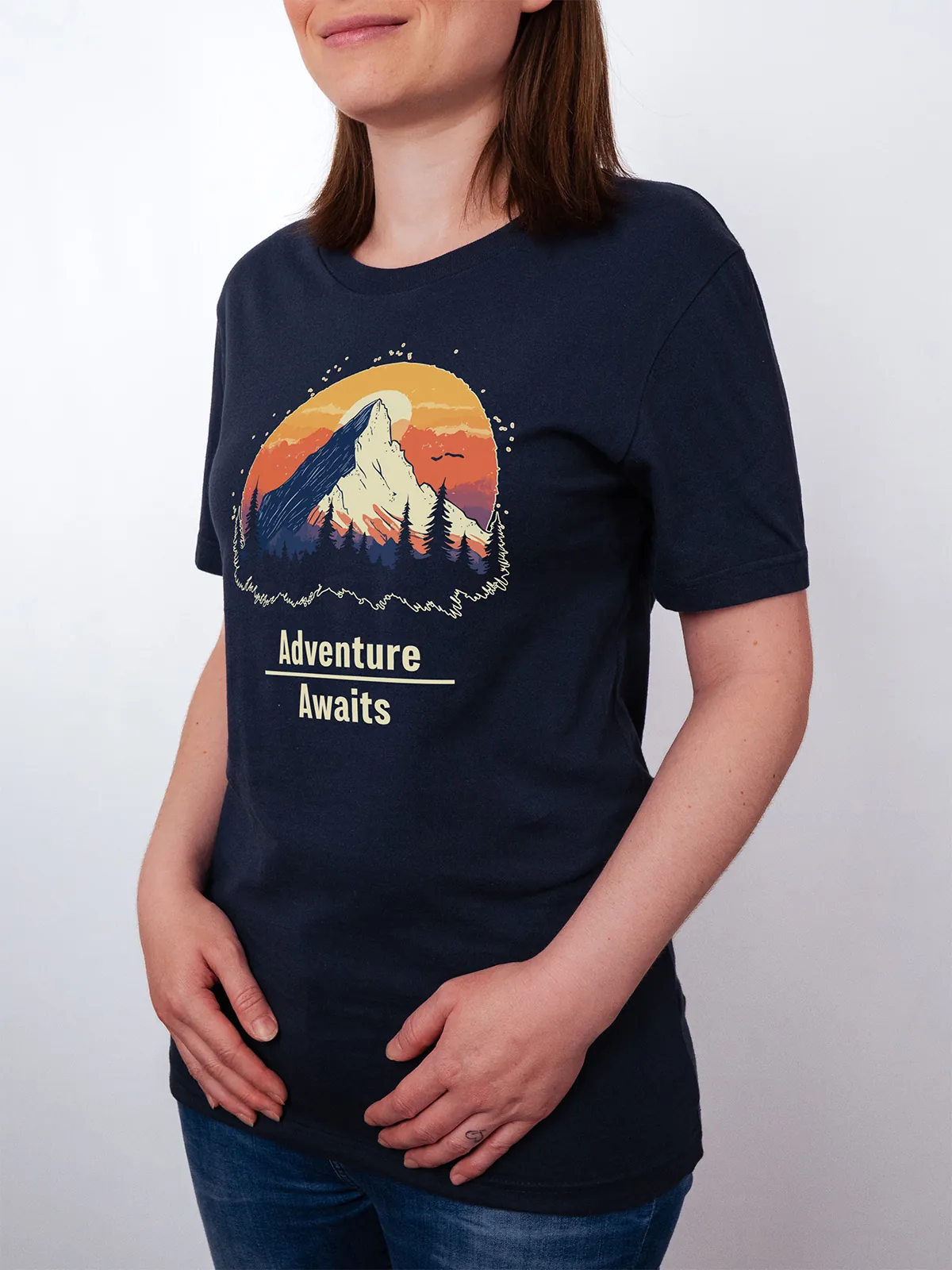 Abenteuer Wartet T-Shirt Navy - Fruehling ShiftOutfit