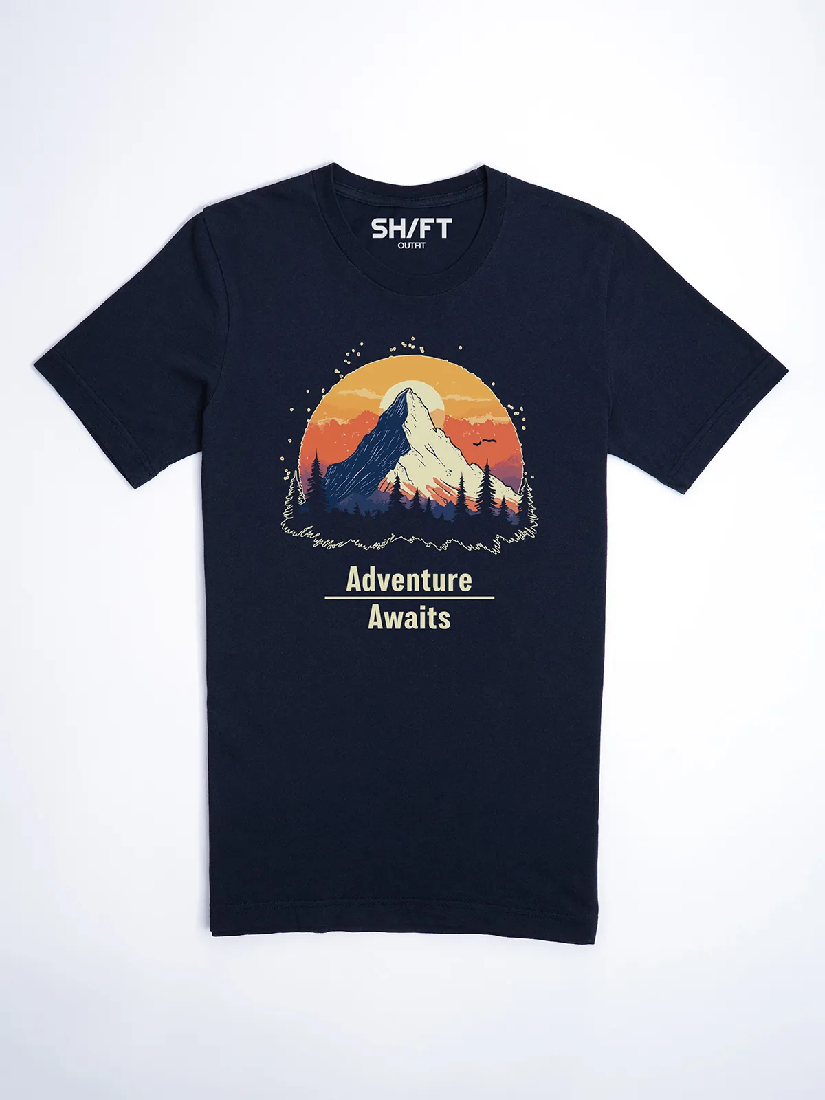 Abenteuer Wartet T-Shirt Navy - Neustart