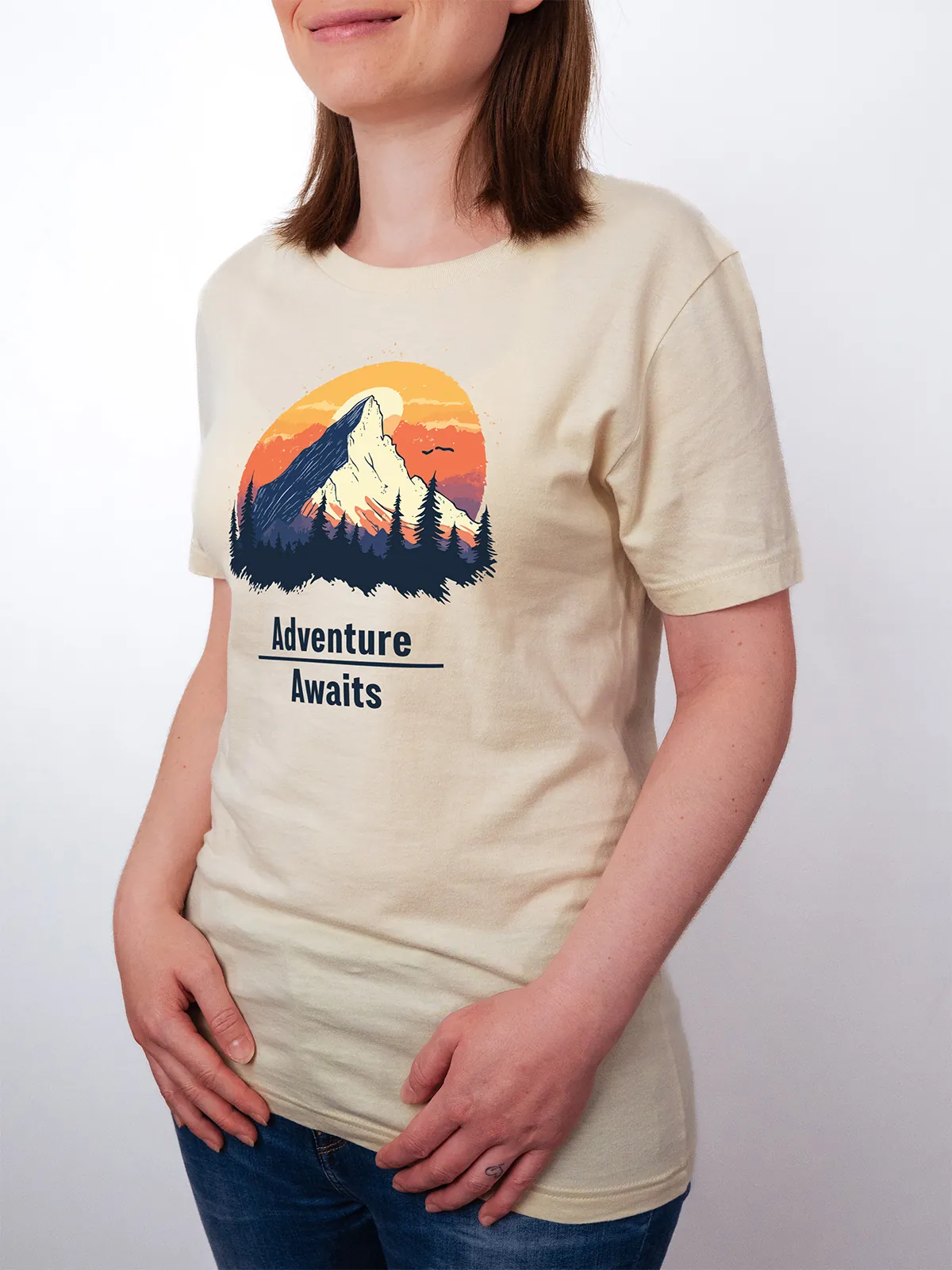 Abenteuer Wartet T-Shirt Soft Cream - Fruehling mit ShiftOutfit