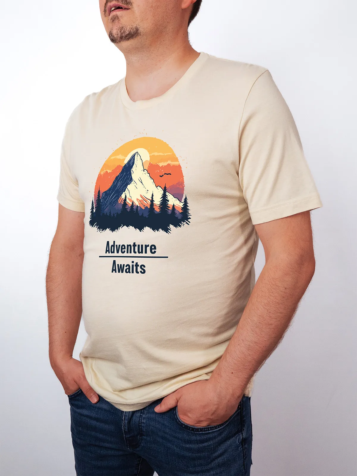 Abenteuer Wartet T-Shirt Soft Cream - Fruehling ShiftOutfit