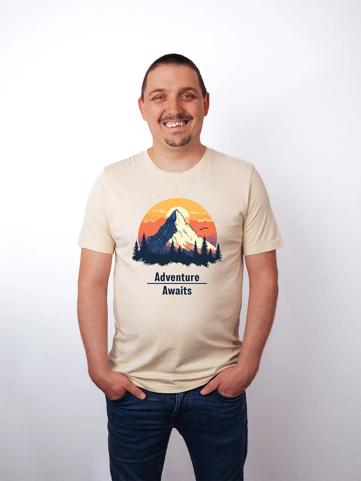 Abenteuer Wartet T-Shirt Soft Cream - Fruehling mit ShiftOutfit