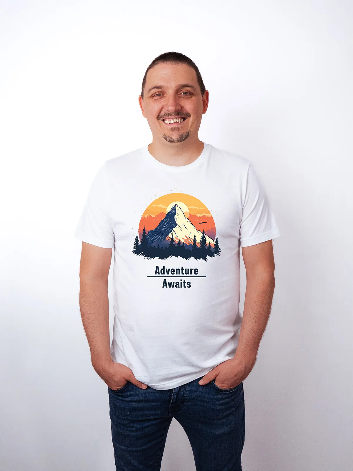 Abenteuer Wartet T-Shirt White - Fruehling ShiftOutfit