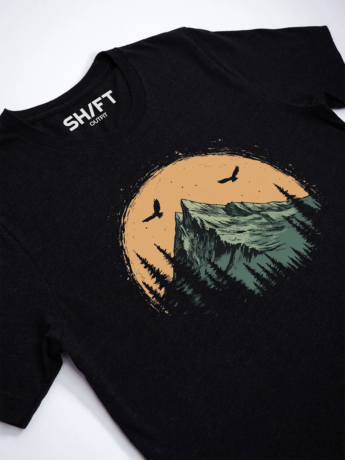 Berg Adler Black Heather T-Shirt - Fruehlingsmode