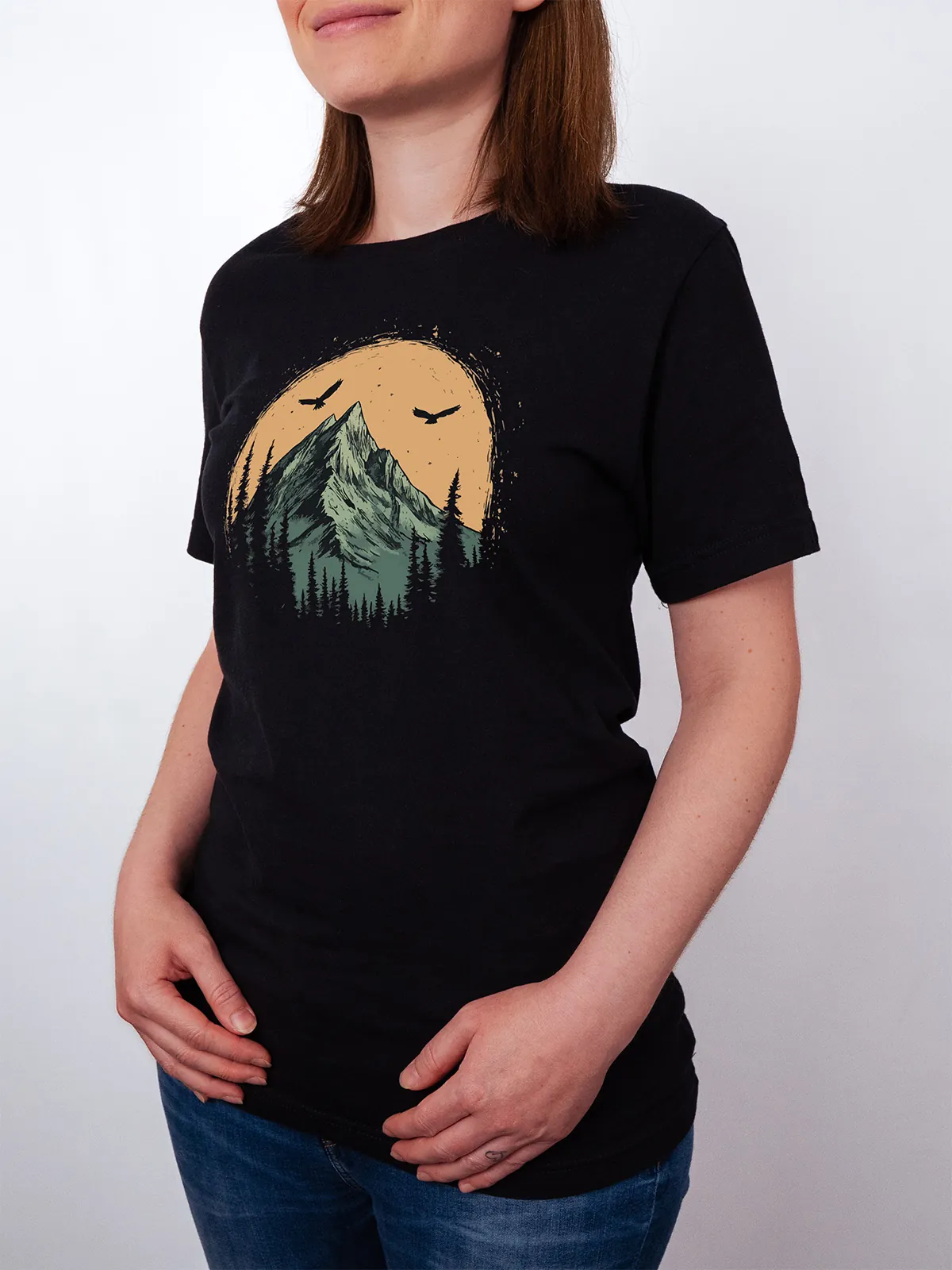 Berg Adler T-Shirt Black - Neustart