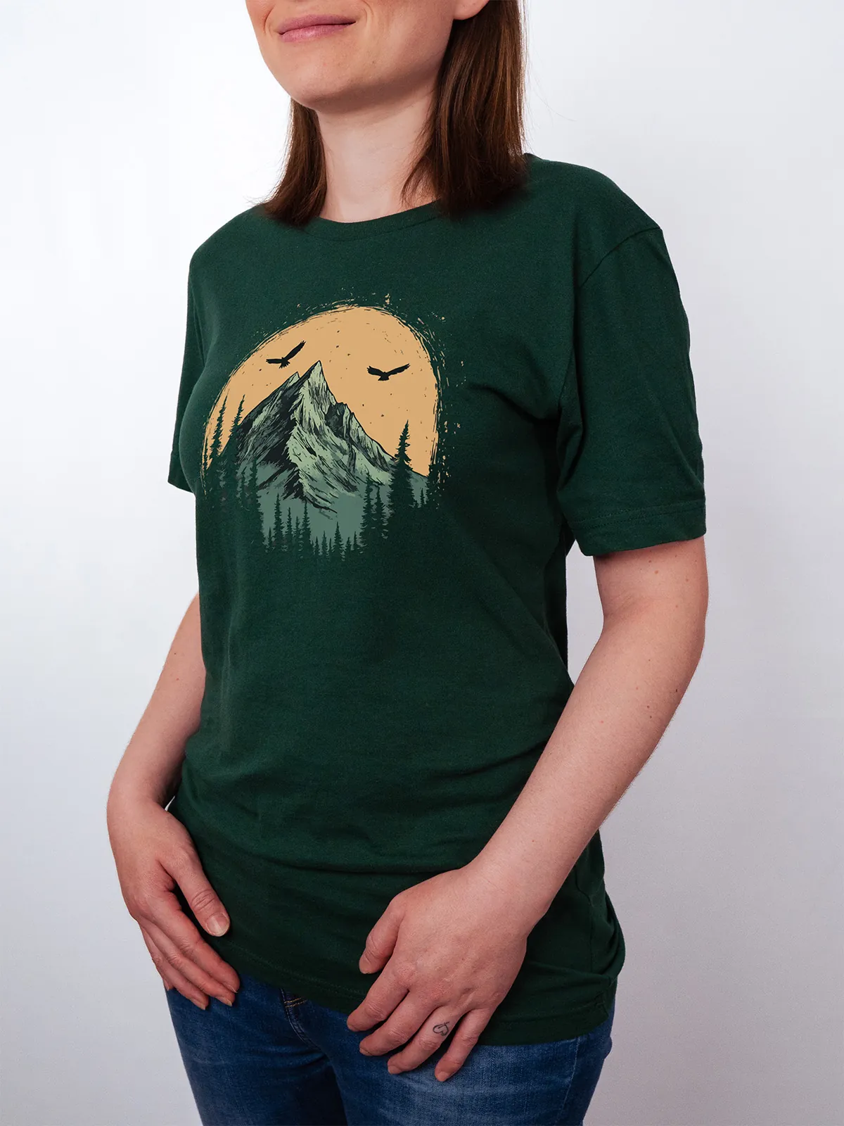 Berg Adler T-Shirt Forest - Fruehling mit ShiftOutfit