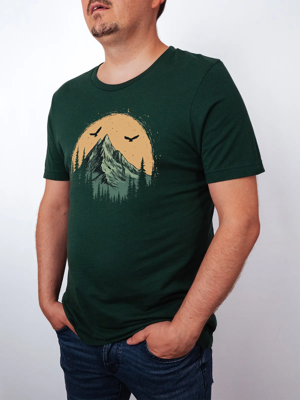 Berg Adler T-Shirt Forest - Fruehling ShiftOutfit
