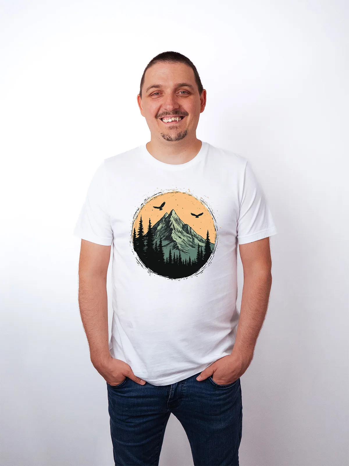 Berg Adler T-Shirt White - Neustart