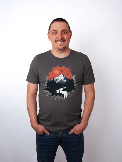 Berg Einsamkeit T-Shirt Asphalt - Neustart