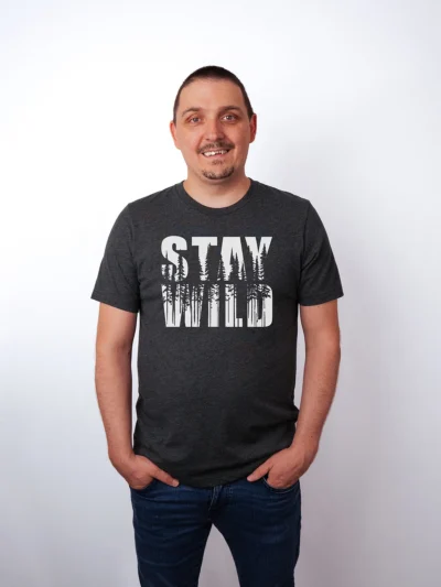 Bleib Wild T-Shirt Dark Grey Heather - Neustart