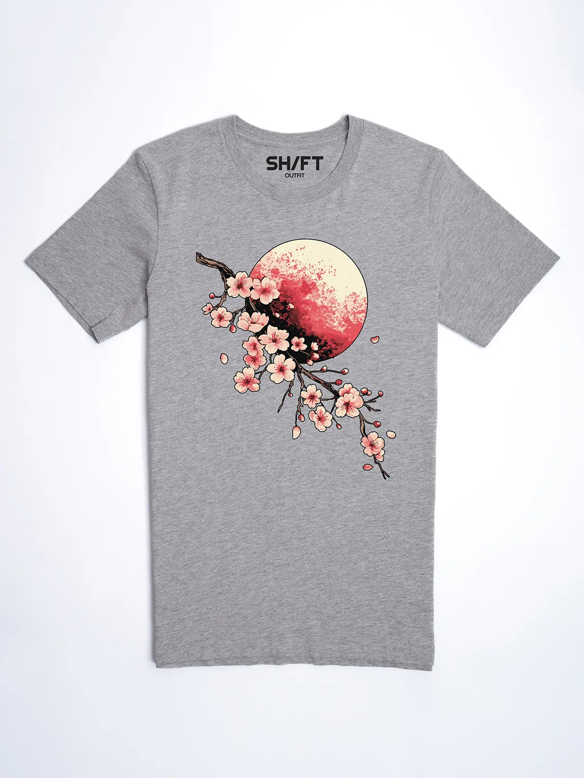 Bluetenmond T-Shirt in Athletic Heather, Hauptansicht.