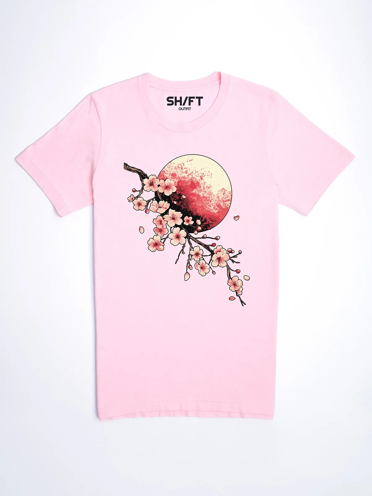 Bluetenmond T-Shirt in Pink, Hauptansicht.
