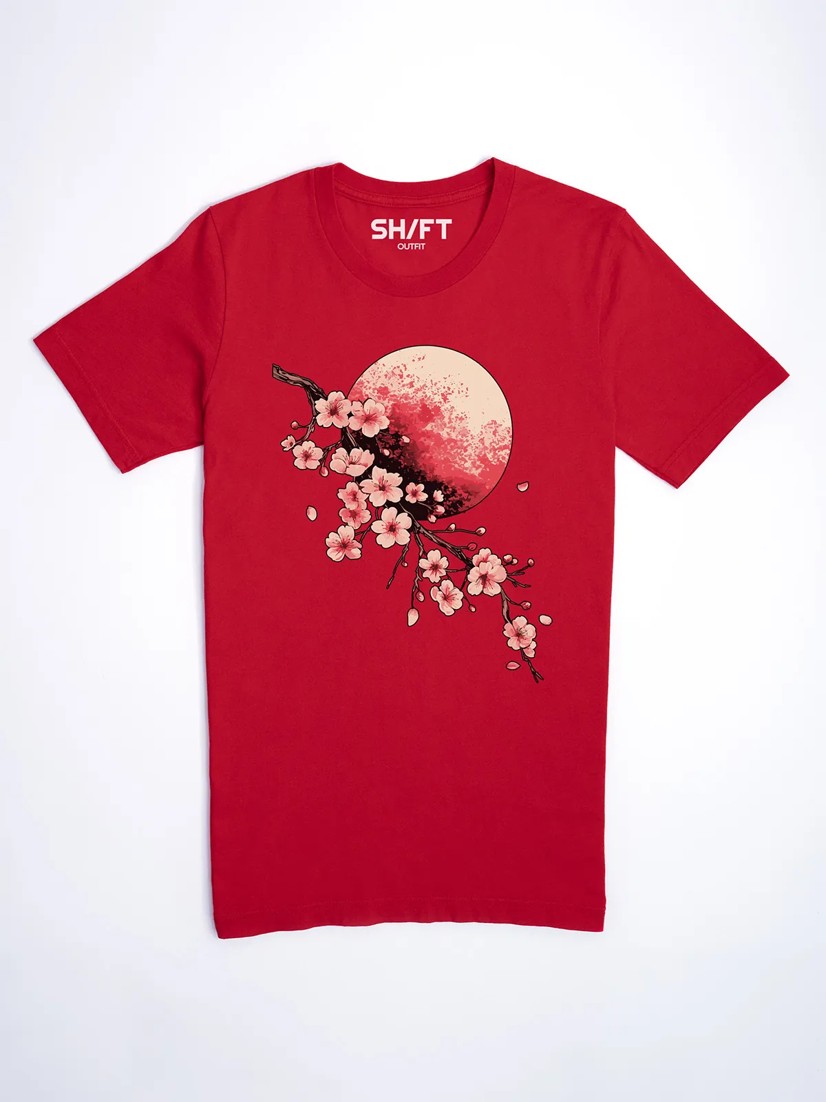 Bluetenmond T-Shirt in Red, Hauptansicht.