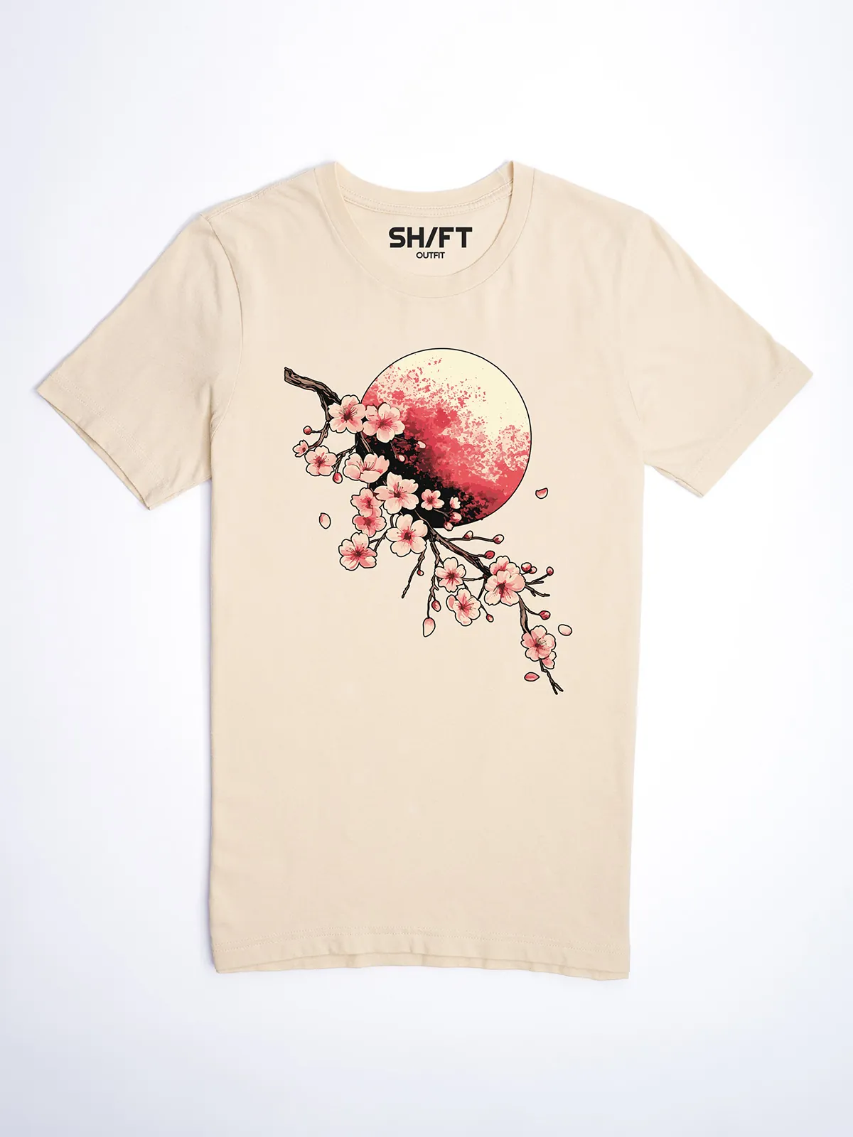 Bluetenmond T-Shirt in Soft Cream, Hauptansicht.