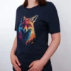 Bunter Fuchs T-Shirt Navy - Neustart