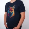 Bunter Fuchs T-Shirt Navy - Fruehling Kollektion
