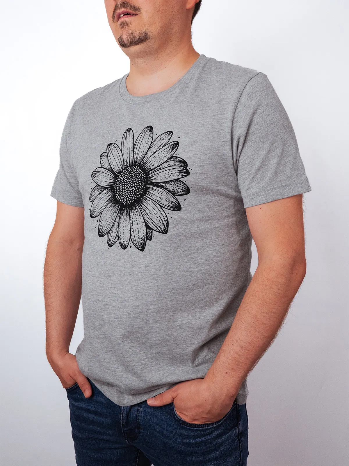 Einfache Bluete T-Shirt Athletic Heather - Fruehling Kollektion