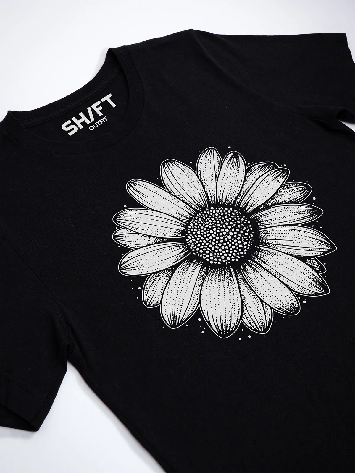 Einfache Bluete T-Shirt Black - Neustart