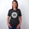 Einfache Bluete T-Shirt Dark Grey Heather - Fruehling mit ShiftOutfit