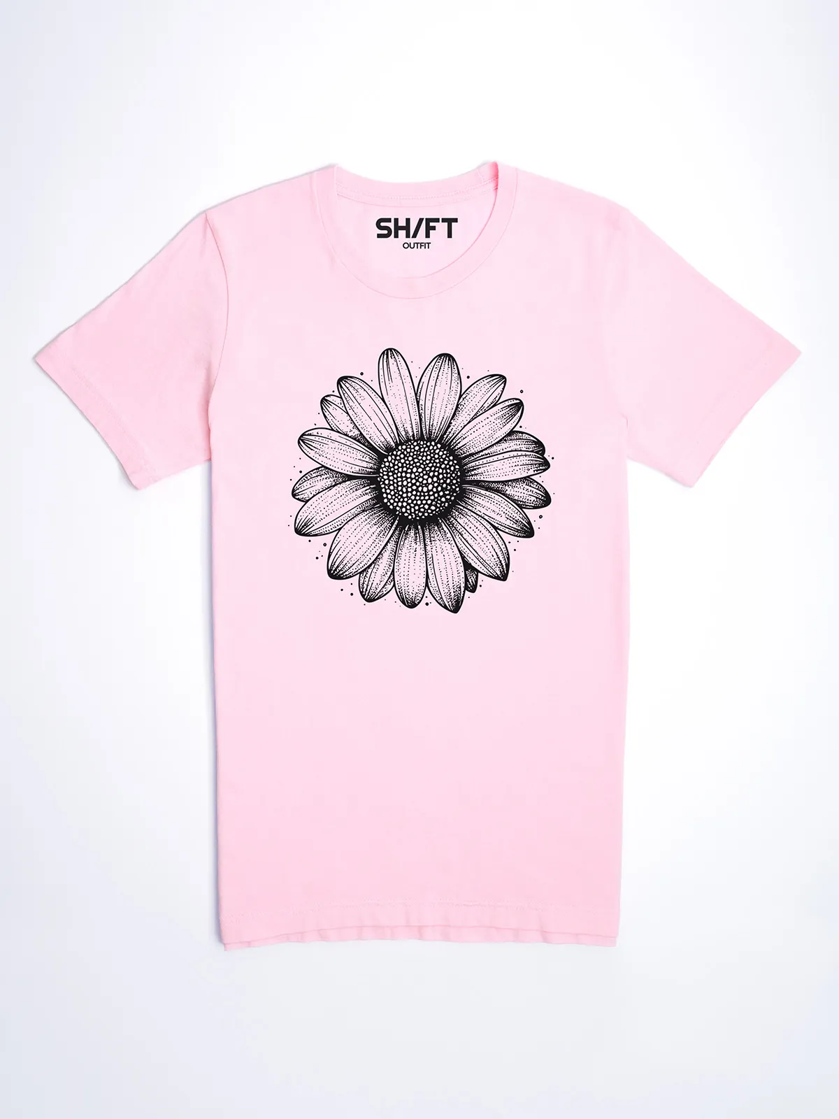 Einfache Bluete T-Shirt Pink - Fruehling ShiftOutfit
