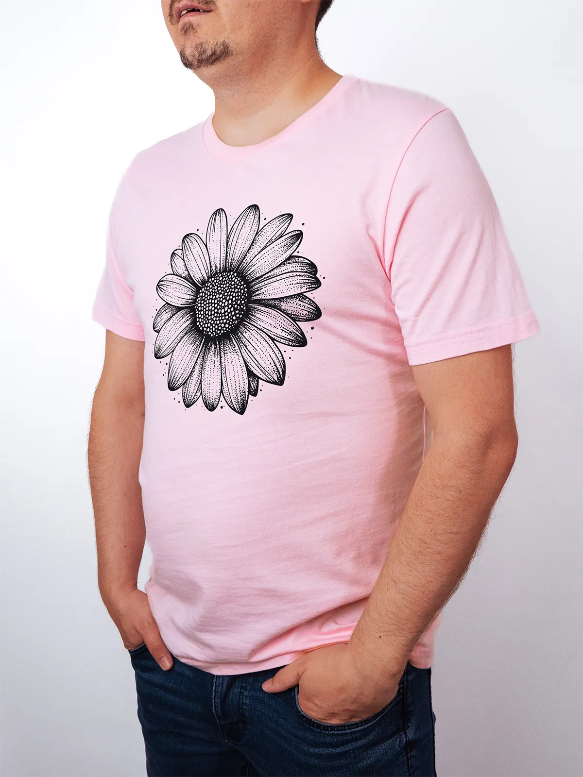 Einfache Bluete T-Shirt Pink - Fruehling ShiftOutfit