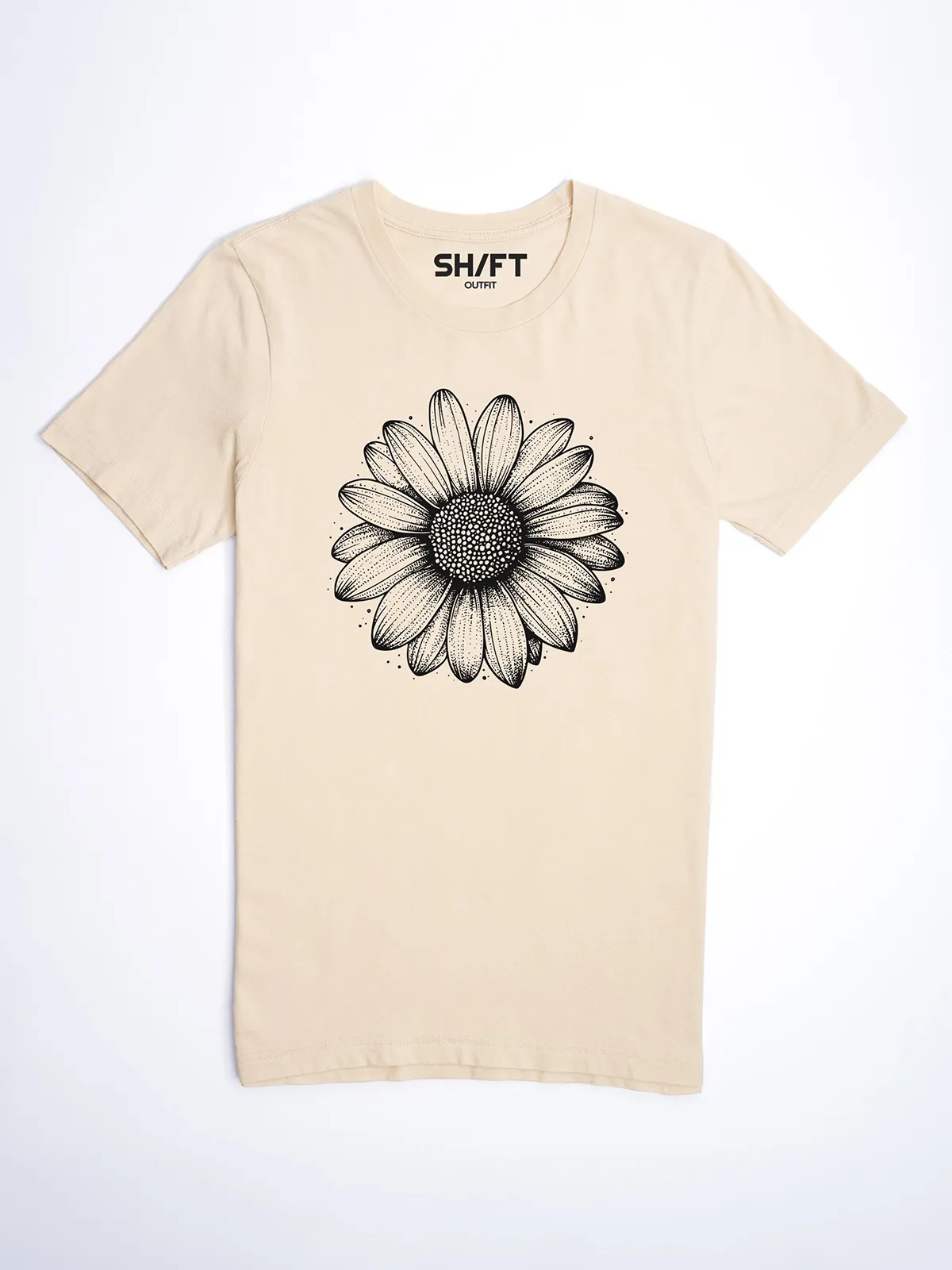 Einfache Bluete T-Shirt Soft Cream - Neustart