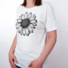 Einfache Bluete T-Shirt White - Fruehling ShiftOutfit