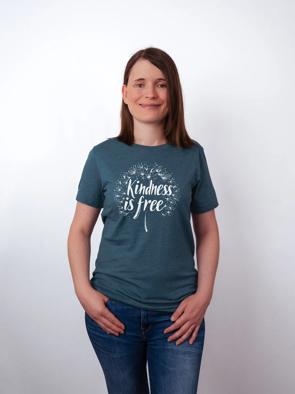 Freundlichkeit ist Frei T-Shirt Heather Deep Teal - Neustart
