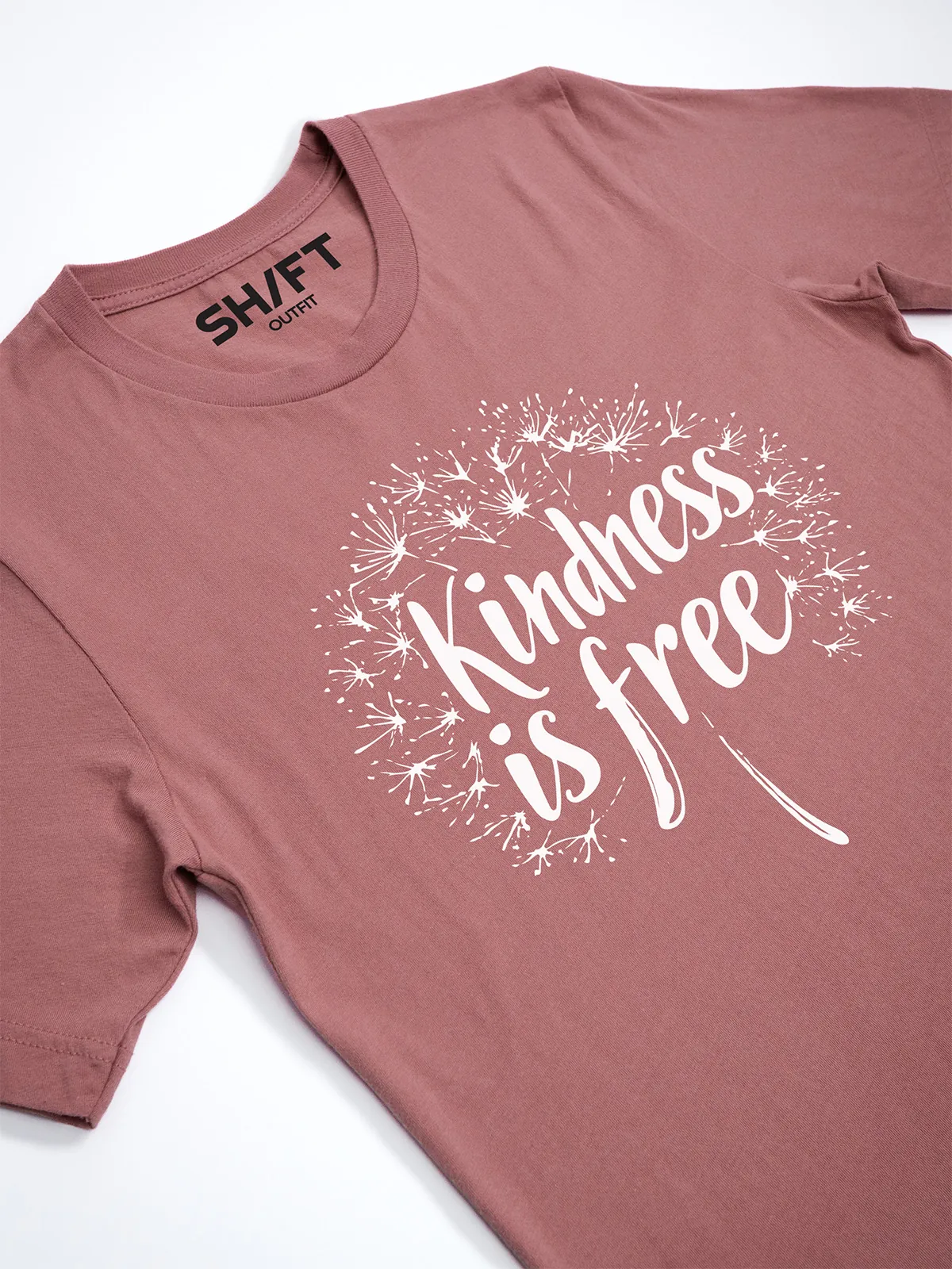 Freundlichkeit ist Frei T-Shirt Mauve - Fruehling ShiftOutfit