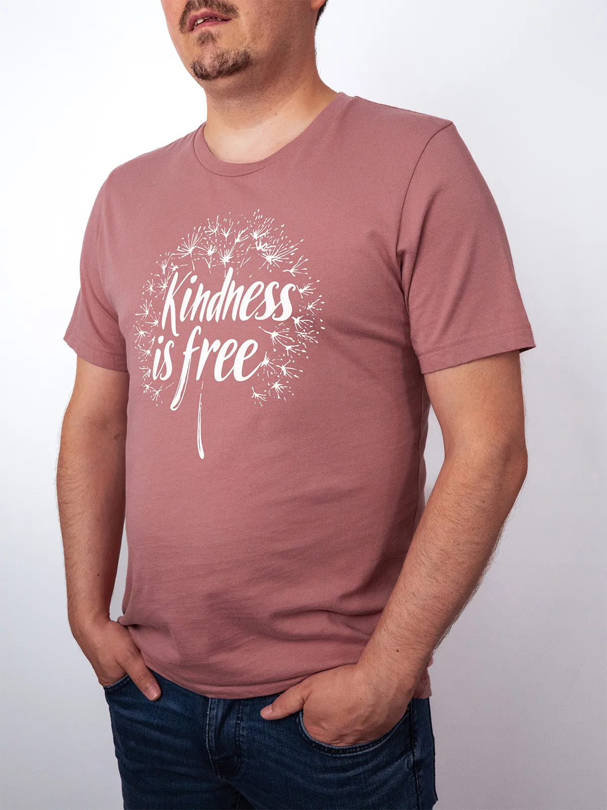 Freundlichkeit ist Frei T-Shirt Mauve - Fruehling mit ShiftOutfit