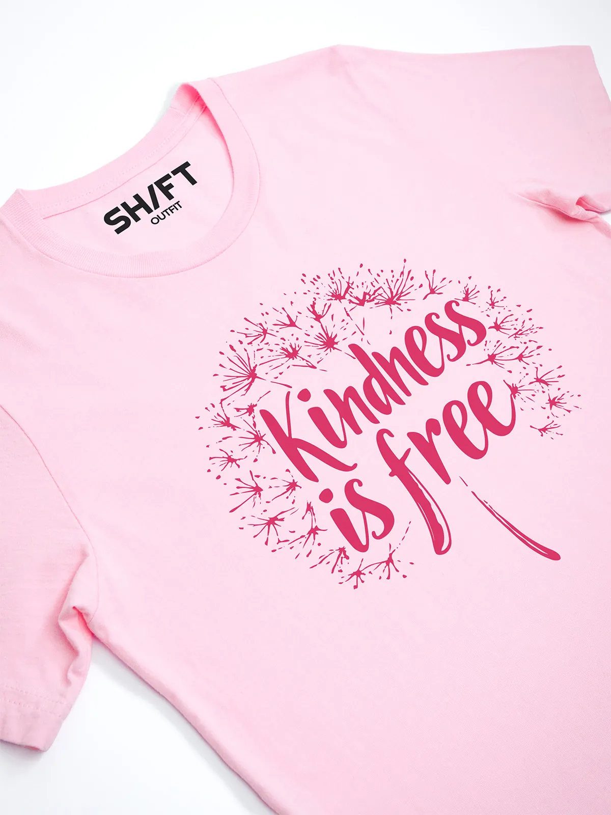 Freundlichkeit ist Frei T-Shirt Pink - Fruehling Kollektion