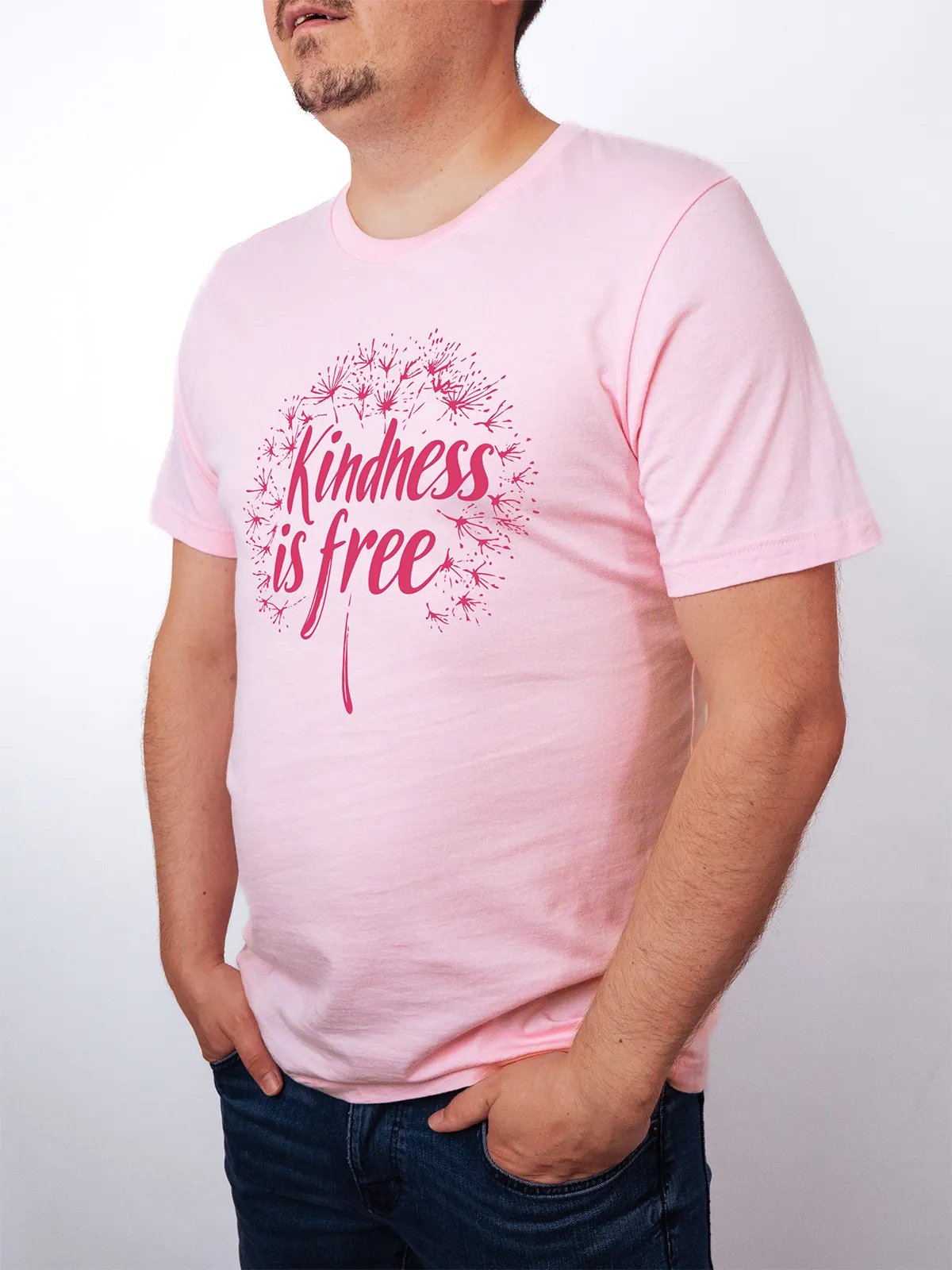 Freundlichkeit ist Frei T-Shirt Pink - Fruehling ShiftOutfit
