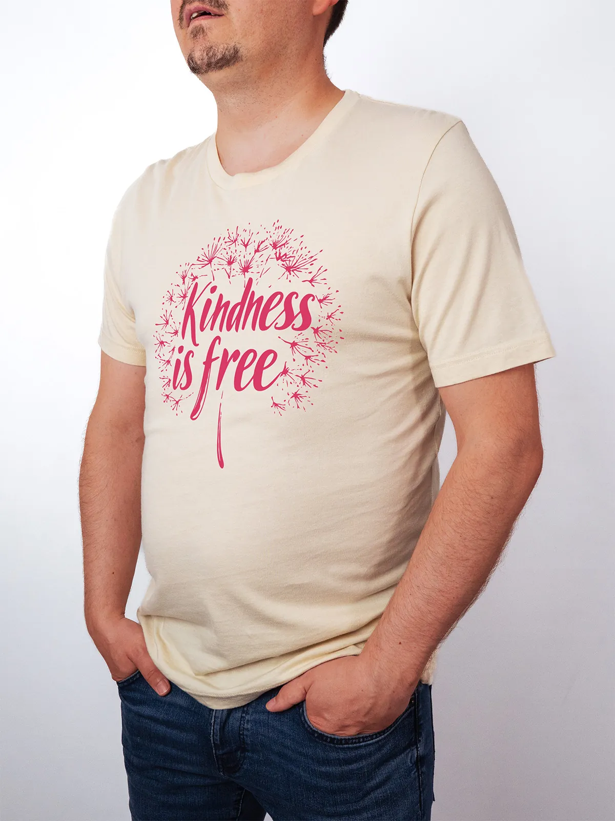 Freundlichkeit ist Frei T-Shirt Soft Cream - Fruehling ShiftOutfit