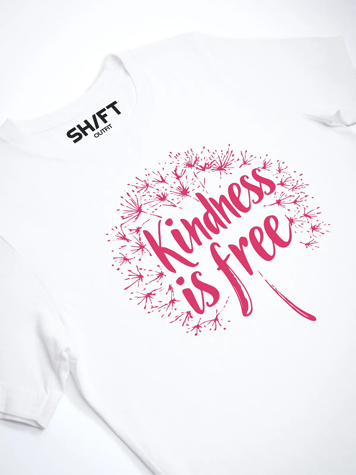 Freundlichkeit ist Frei T-Shirt White - Fruehling mit ShiftOutfit