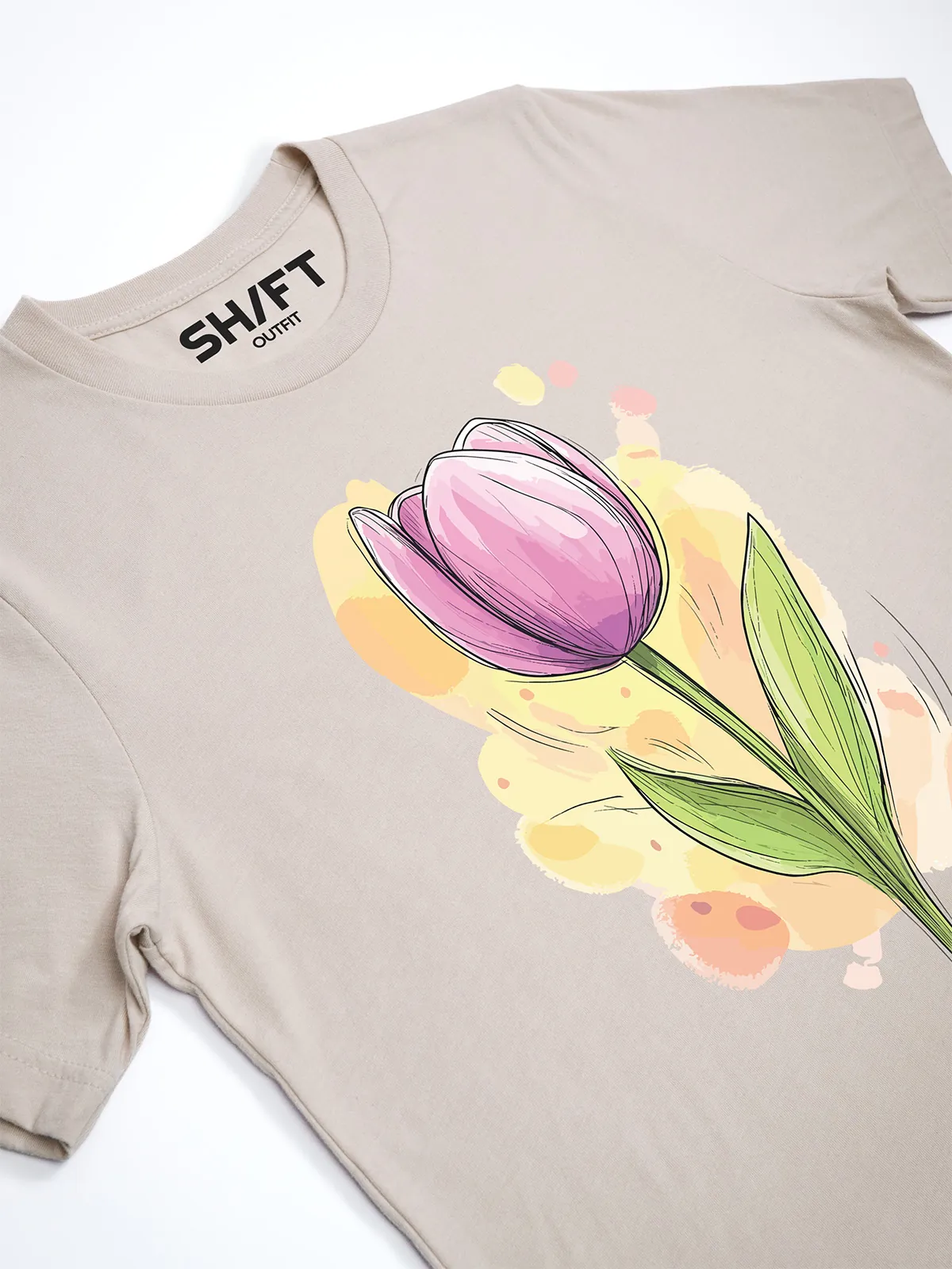 Fruehlings Tulpe T-Shirt Heather Dust - Neustart