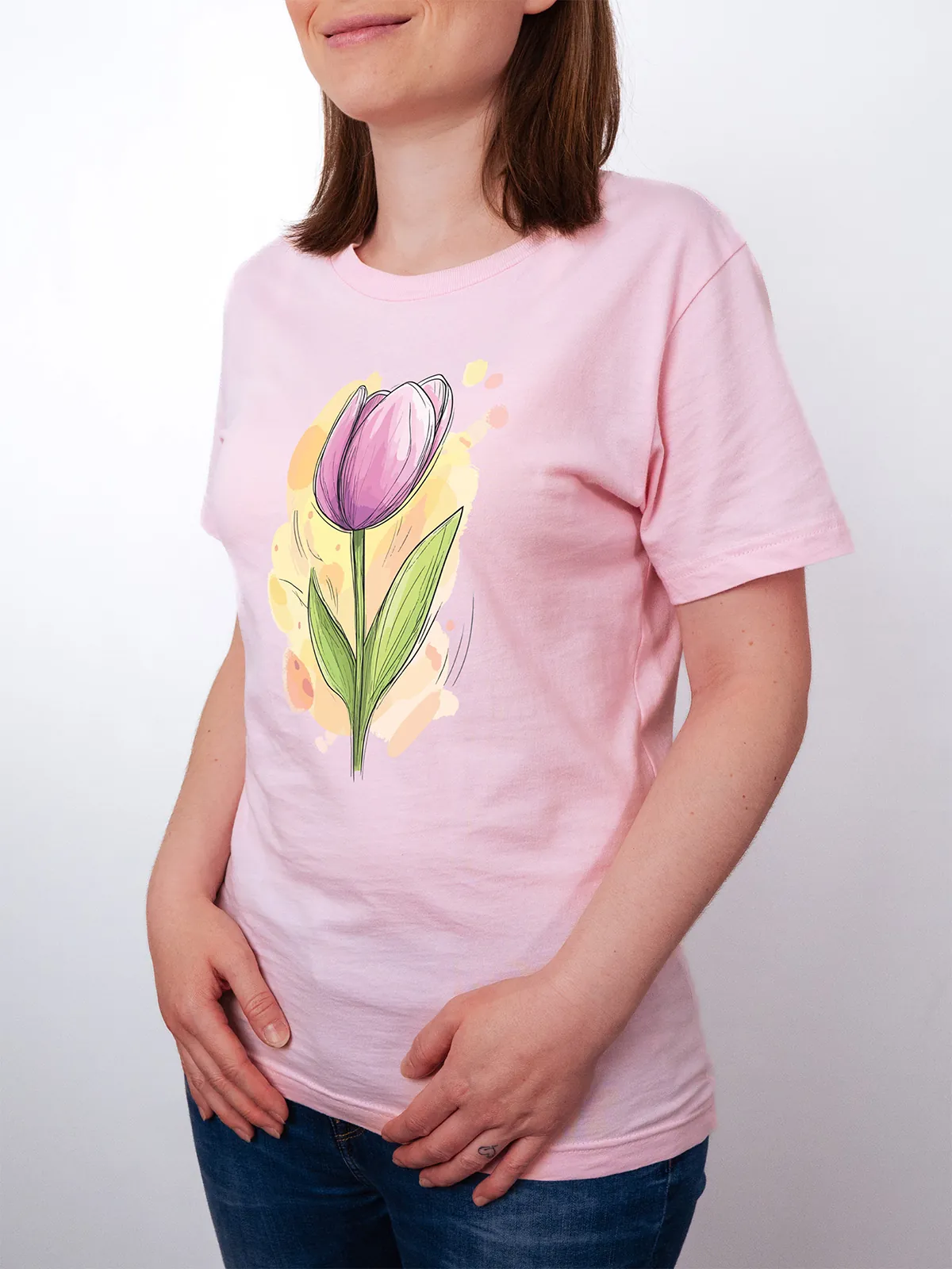 Fruehlings Tulpe T-Shirt Pink - Fruehling ShiftOutfit
