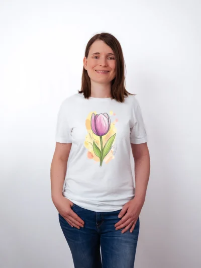 Fruehlings Tulpe T-Shirt White - Fruehling Kollektion