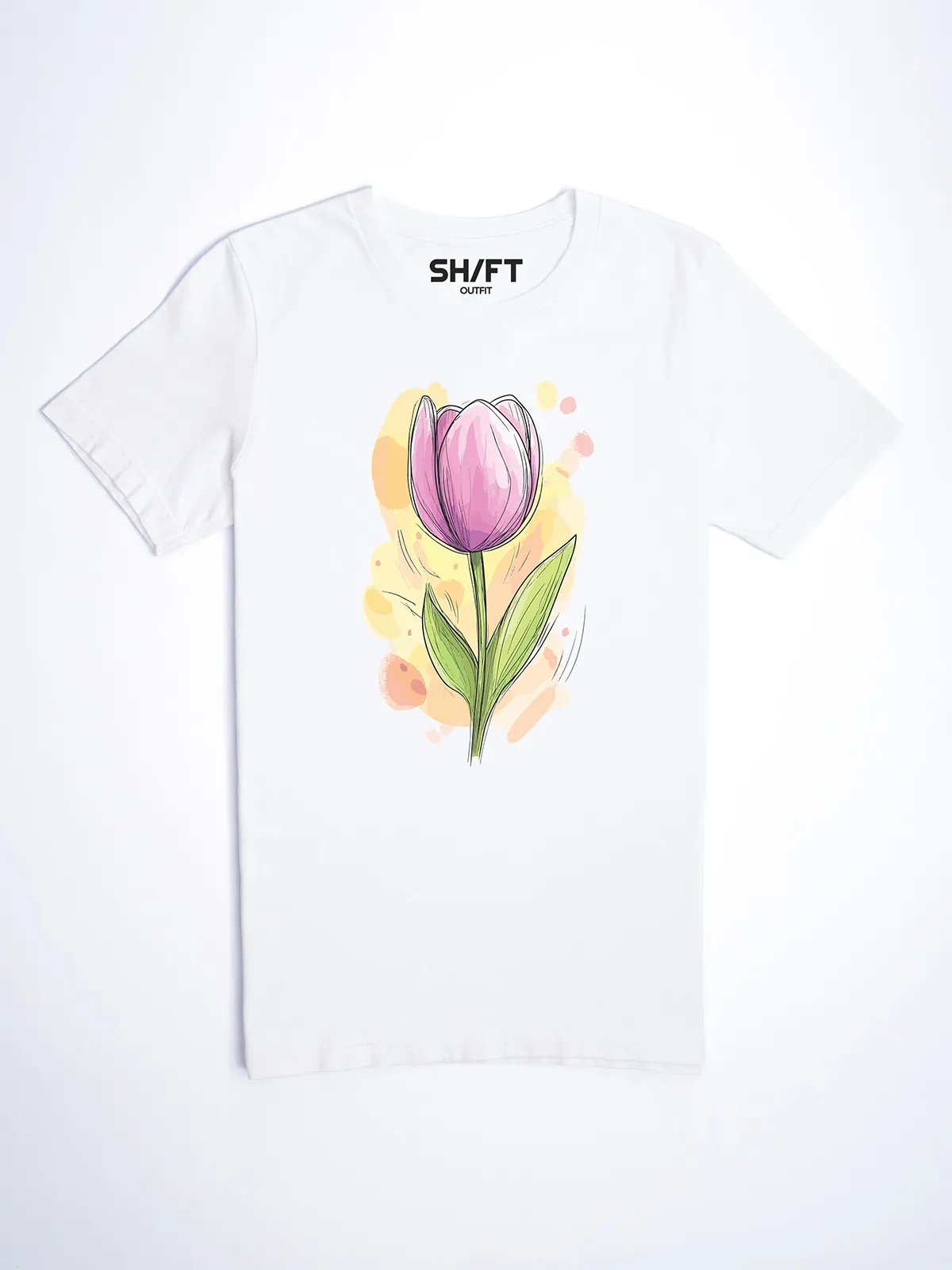 Fruehlings Tulpe T-Shirt White - Fruehling Kollektion
