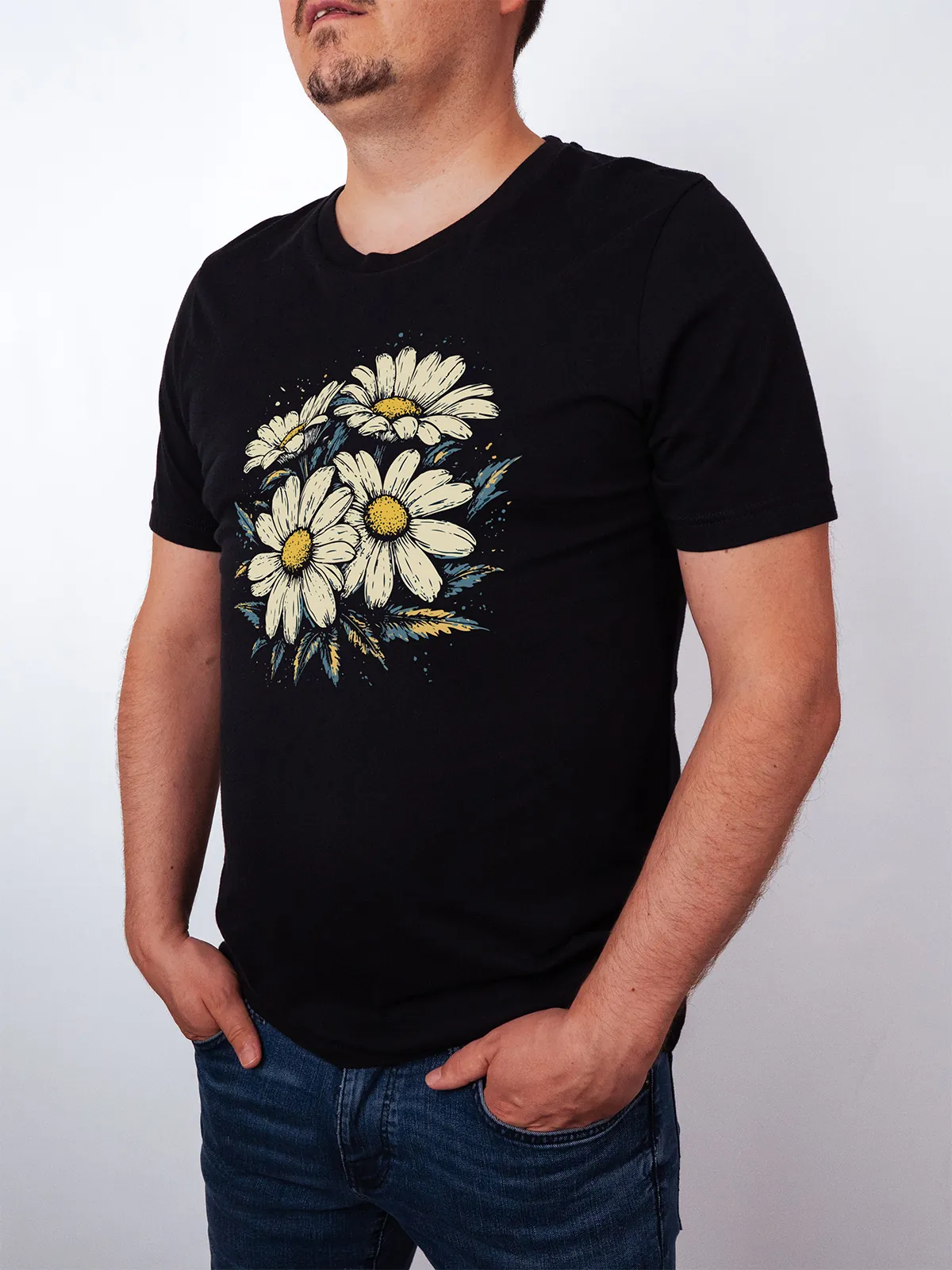 Gaensebluemchen Garten T-Shirt Black - Neustart