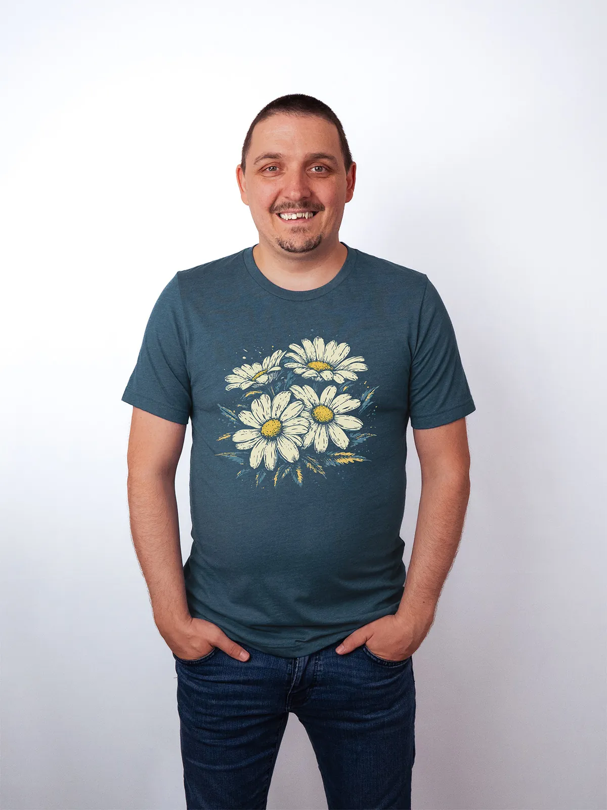 Gaensebluemchen Garten T-Shirt Heather Deep Teal - Neustart