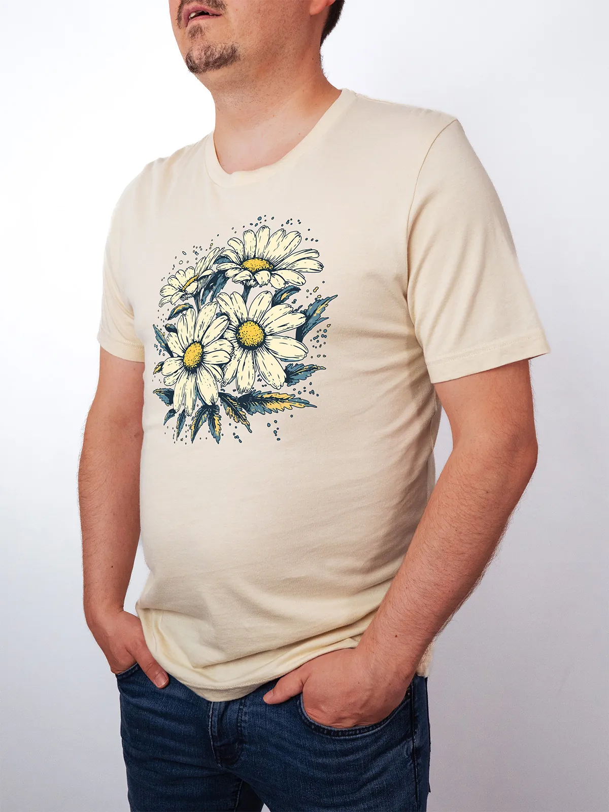 Gaensebluemchen Garten T-Shirt Soft Cream - Fruehling mit ShiftOutfit