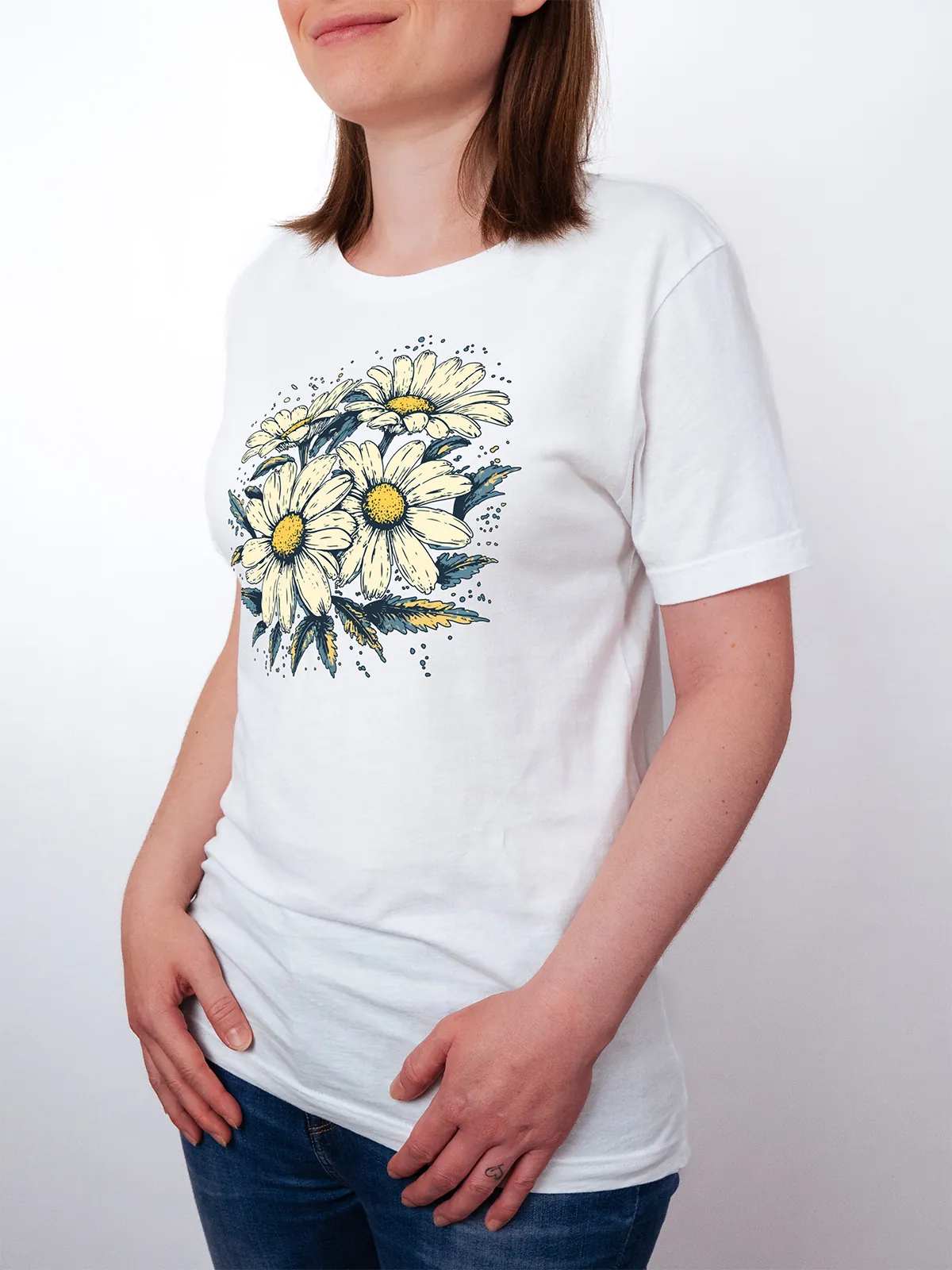 Gaensebluemchen Garten T-Shirt White - Fruehling Kollektion