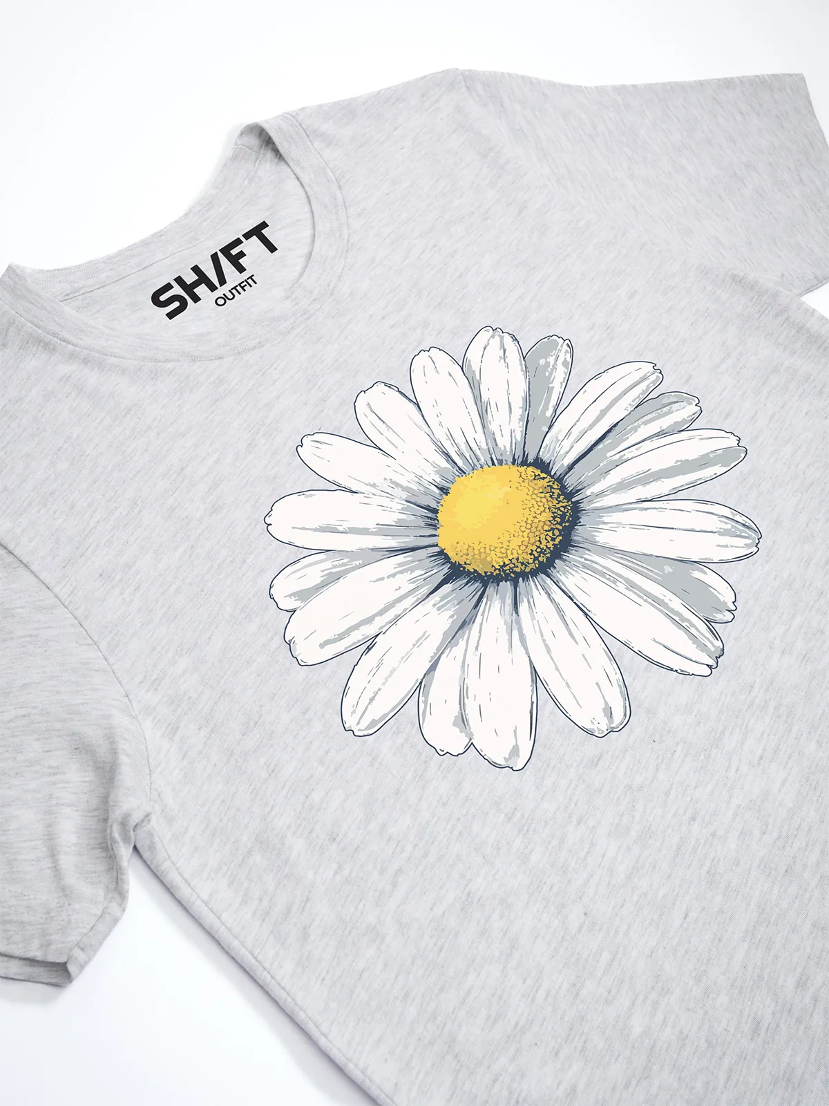 Gaensebluemchen Traum T-Shirt Ash - Fruehling mit ShiftOutfit