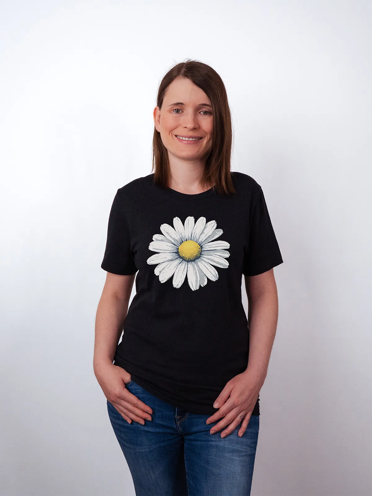 Gaensebluemchen Traum T-Shirt Black Heather - Fruehling Kollektion