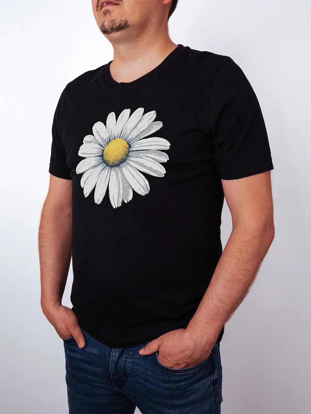 Gaensebluemchen Traum T-Shirt Black - Fruehling ShiftOutfit